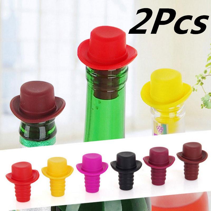 Kitchen Bar Tools Wine Silicone Stoppers Preservation Beer Lid Beverage Closures Seasoning Bottle LS Wholesale