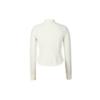 adidas Tech Knit Logo Solid Color Sun Protection Slim Fit Stand Collar Long Sleeve Jacket Women Jacket Han-Jade-White KE5779