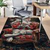 1PC Rabbit, Tea Extra Large Non Slip Floor Carpet, Office, Family, Studio   Large Area Rug Indoor Rugs, Bold Statement Piece