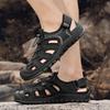2025 Summer Hot Selling Men's Fishing Camping Shoes Lightweight Breathable Men's Mesh Casual Shoes Versatile Black Sandals