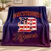 Detroit Tigers Blanket Flannel Blanket Soft Cozy Plush Throw for Sofa Bed Lightweight Home Decoration Outdoor Camping