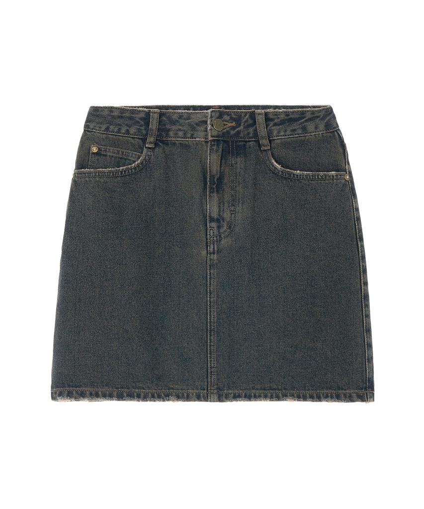 Lee Mini Denim Skirt Indigo Dark