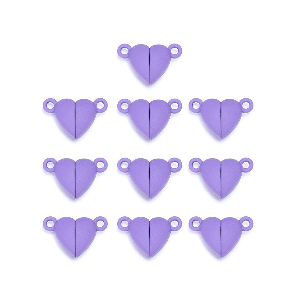 Necklace Beads End Caps Charms Connected Clasps Magnetic Buckle Love Heart Couple Bracelet