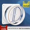 Kitchen & Bathroom Check Valve Range Hood Smoke Backflow Deflector