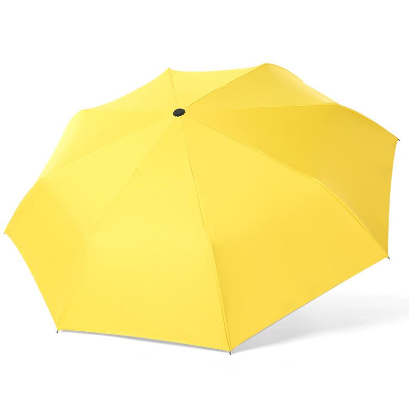 Automatic umbrella weather and rain vinyl umbrella cartoon cute sun umbrella creative Korean version of Muse tri-fold umbrella