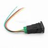 1Pc Orange LED Light Power On Off Steering Wheel Heat Switch Button For Mitsubishi Outlander Eclipse Cross Pajero Sport triton
