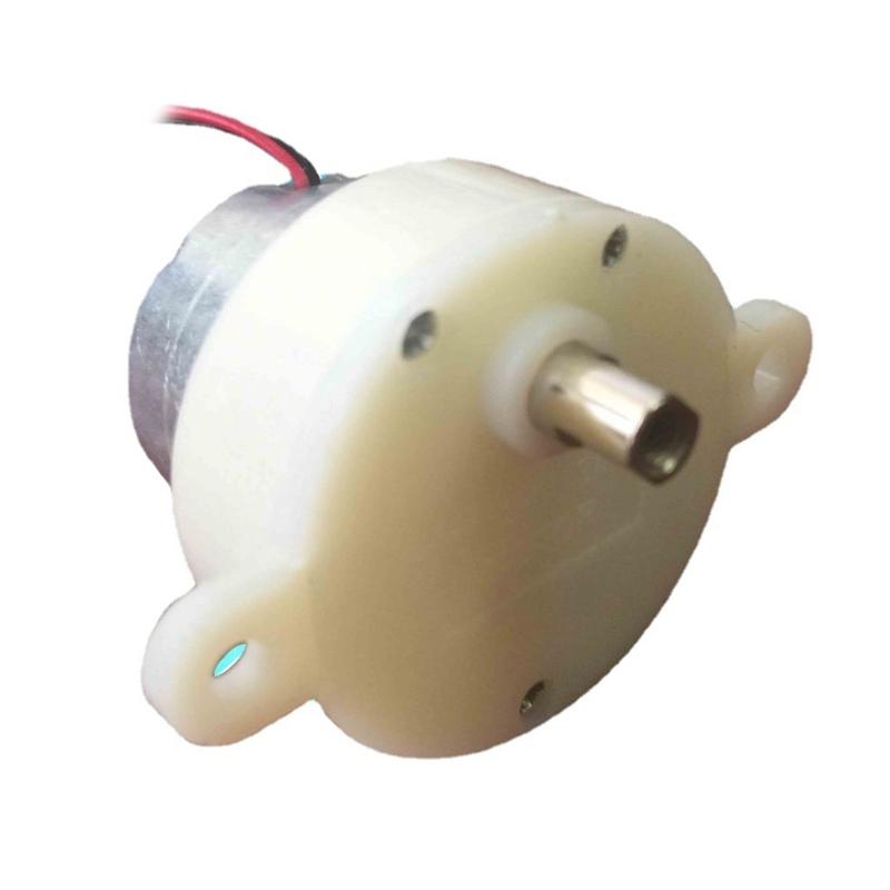 Leiser Getriebemotor 12V 3 4mm Wellen Kunststoffgehäuse Temperaturbeständiger Motor für Displaymechanismen