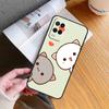Cartoon Peach Mochi Cat Case For OPPO A96 A76 A16 A5 A9 A15 A54 A74 A94 A78 A98 A17 A77 A52 A72 A93 A57S A54S A53S