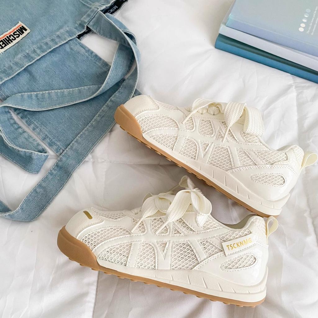 Thick-soled German training shoes women's 2025 new popular summer thin mesh breathable Forrest Gump casual sports dad shoes