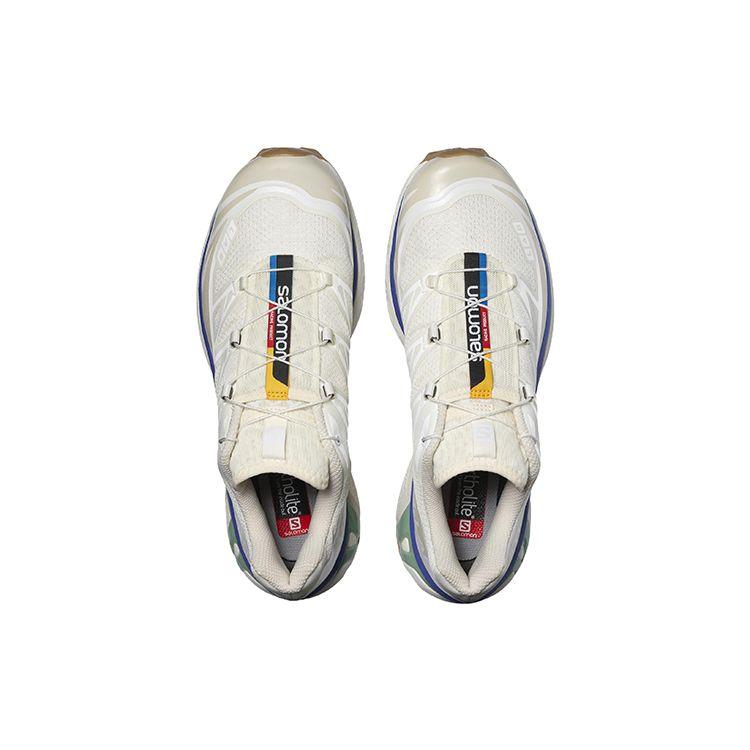 Salomon Xt-6 Cushioning Durable Fabric Low-Top Running Shoes Unisex Running Shoes Vanilla 417098