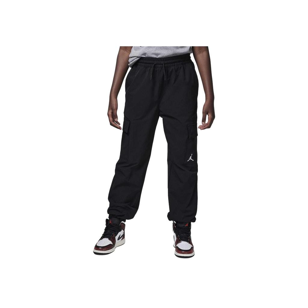 Nike Comfortable Fashionable Soft Versatile Casual Pants Kids bottoms Black HQ7106-010