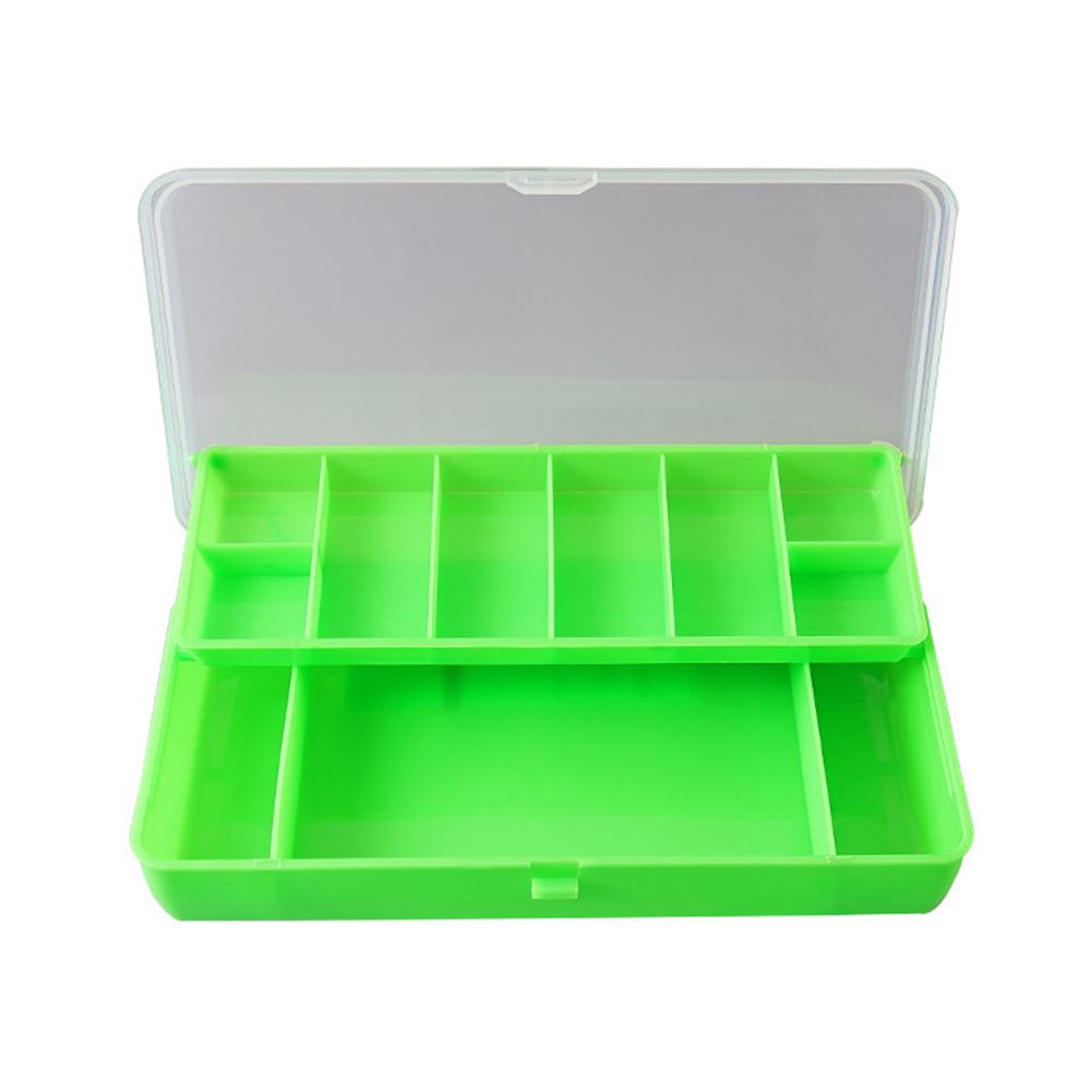 Double-Layer Fishing Box Bait Container Portable Lure Storage Box Fishing Tool Organizer Boxes for Bait & Accessories