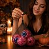 Halloween Bloody Eyeball Decorations, 4 Pack Mesh Bag, Realistic Scary Eyeballs for House Party Favors, Horror Themed Home Decor