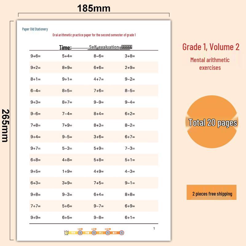 Libro di Esercizi Mentali di Matematica per la Prima Elementare: 30 Domande Giornaliere, Addizione e Sottrazione entro il 20.