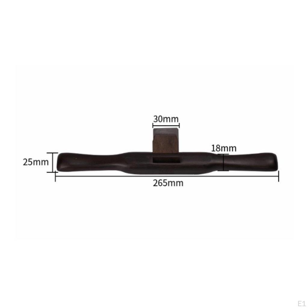 Spokeshave Ergonomic Grip Wood Shaping Tool Ebony for Woodworkers, DIY Enthusiasts,