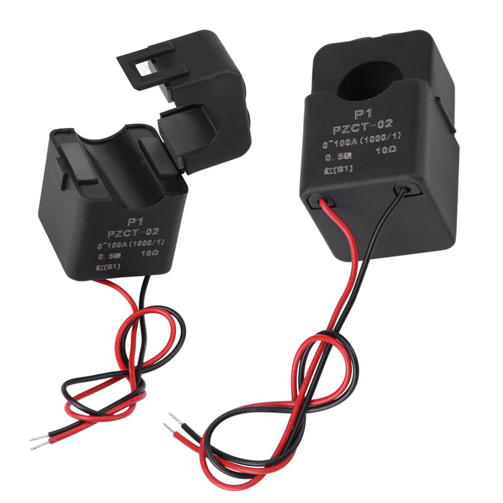 Current Transformer PEACEFAIR PZCT-02 Split Current Transformer Coil Sensor For 100A Amp Energy Meter Coil Transformer