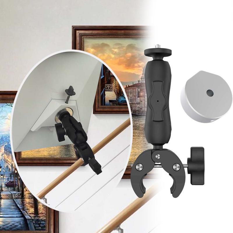 Small Mount Kit Pole Mount Adapter Kit Railing Installation Adapter For Roof Railing Outdoor Ladder RV Household Truck Vehicle