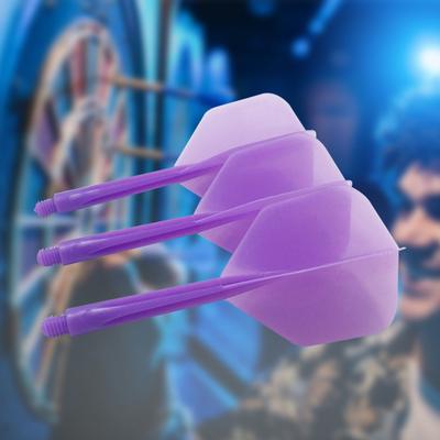 6Pcs Dart Flights Shaft Transparent Integrated Dart Flights and Shafts Plastic 2BA Screw In-one Dart Flight Dart Accessories Kit