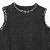2025 Spring Women's Elegant Sequin Knit Sleeveless Short Dress