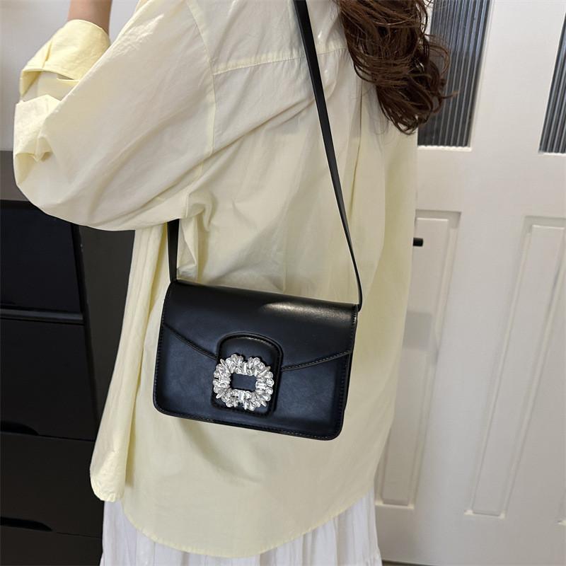 Chic French Designer Shoulder Bag For Women Trendy Mid-size Pu Leather Purse