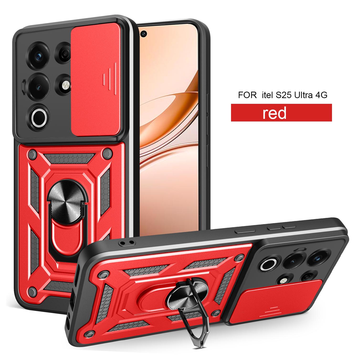 

For Itel Super 26 Ultra Case Itel S25 Ultra Cover Magnetic Ring Holder Armor Phone Case Slide Camera Protect Back Cover itel Super 26 Ultra