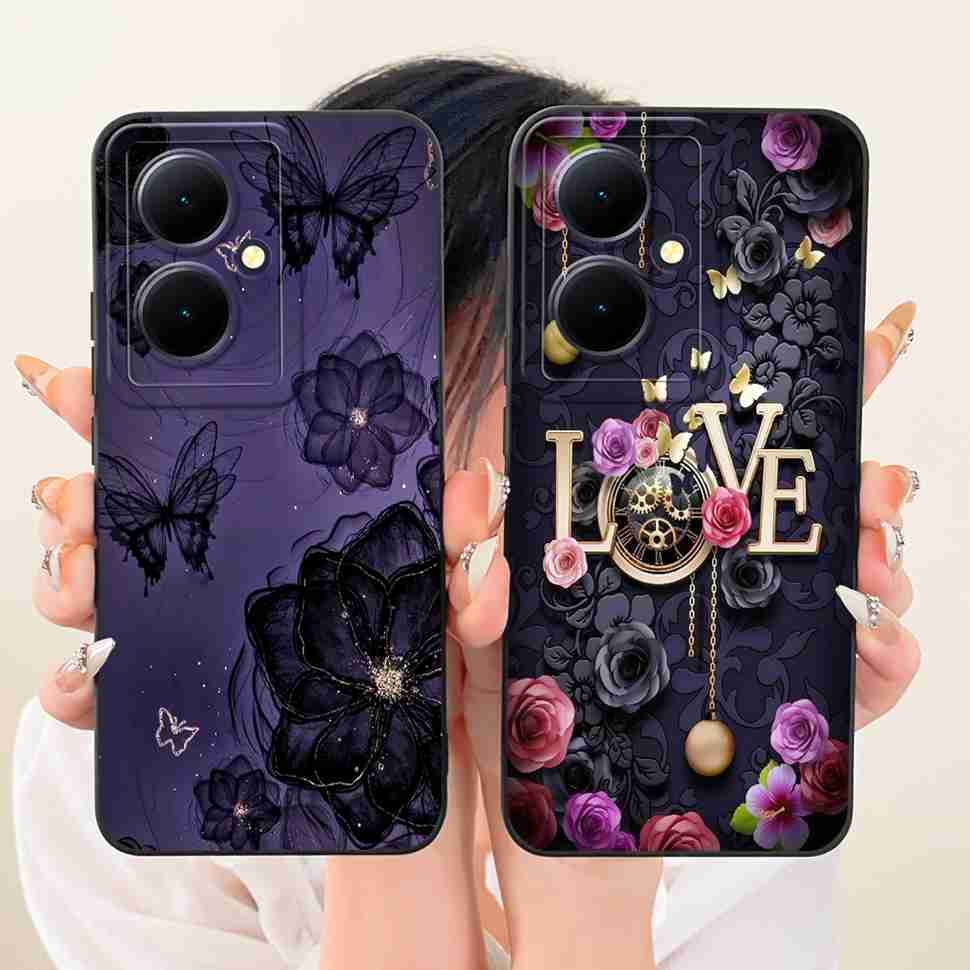 For vivo Y78+ 5G V2271A Case Cartoon Animal Cute Patterns Silicone Back Cover For Vivo Y78 Plus 5G Shockproof Phone Cases