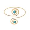 Zinc Zinc Alloy Arm Cuff Spiral Bohemian Bracelet Fashion Cuff Bangle for Women  Women