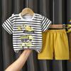2pcs/set Children's Sets Kids Clothes Boys Girls CartoonT-shirt + Shorts Summer Cotton Short Sleeve Baby Children Clothing Toddler Suit