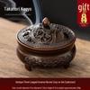 Antique Bronze Incense Burner for Indoor Use - Three-Legged Chinese Zen Aloeswood & Sandalwood Burner for Tea Ceremony & Aromatherapy.