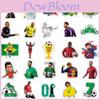 Adesivos Copa do Mundo Fifa Qatar Para Laptop Skate Guitarra 50pcs PVC Impermeável Fofo Legal