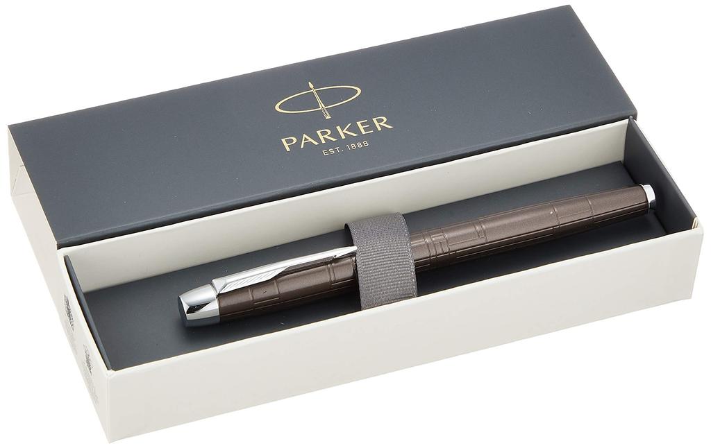 PARKER Premium Metallic Brown CT Fountain Pen, Medium Nib, IM, S0949700, Dual-Use, Officially Imported