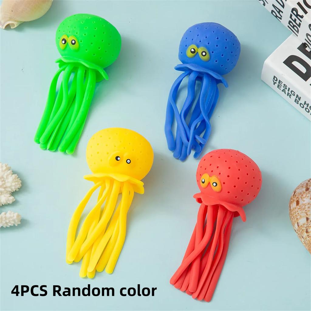 Octopus Water Splash Balls - Floating Sensory Stress Relief Toy for Pool, Bath and Beach - Outdoor Water Activity Game for Kids