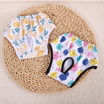 Fyziologické kalhotky pro domácí mazlíčky Absorpční psí plenky Vzor spodní prádlo pro domácí mazlíčky prodyšné opakovaně použitelné oblečení pro psy elastické kalhoty štěně