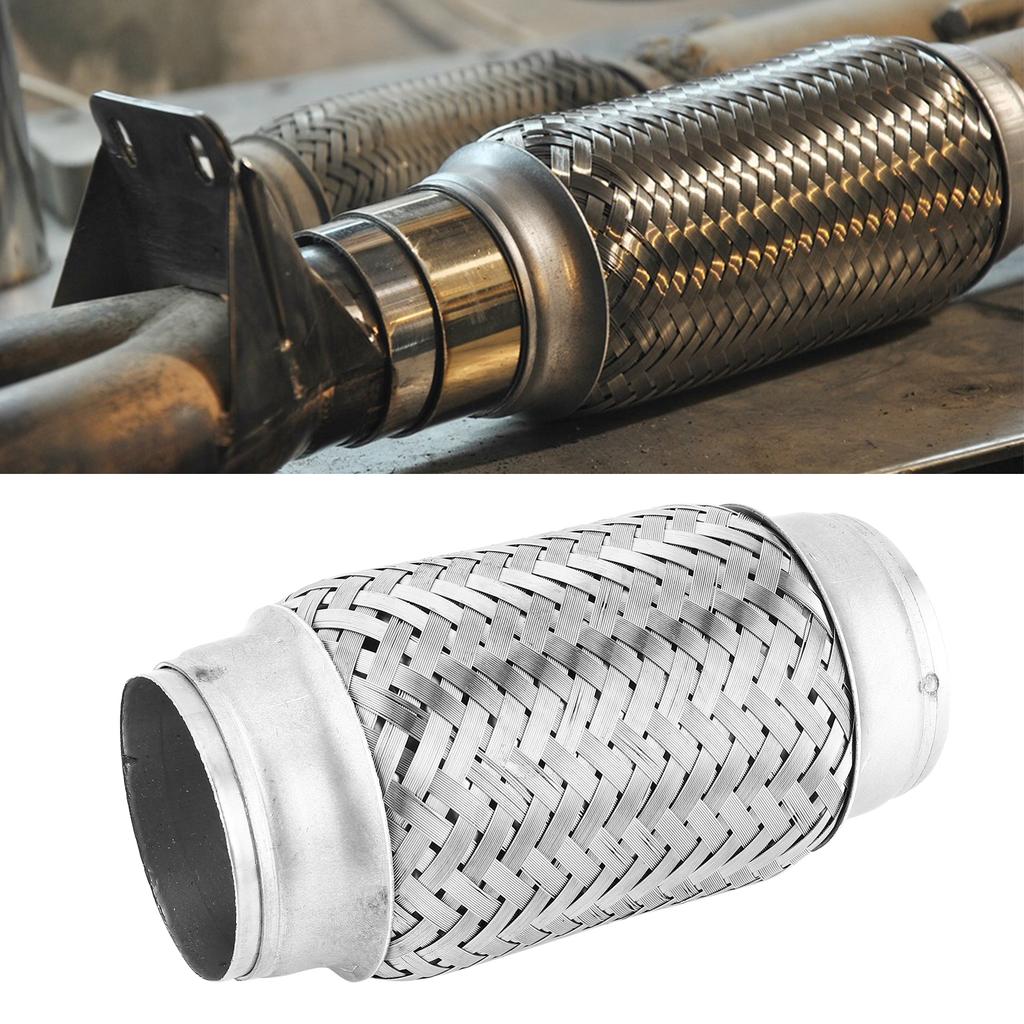 2.25x6in Exhaust Flex Pipe Stainless Steel Weld on Corrugated Flexible Joint Tube Universal