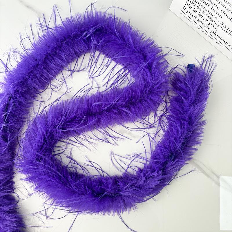 Colorful Imitation Turkey Marabou Feather Trim for Costumes & DIY Pajamas