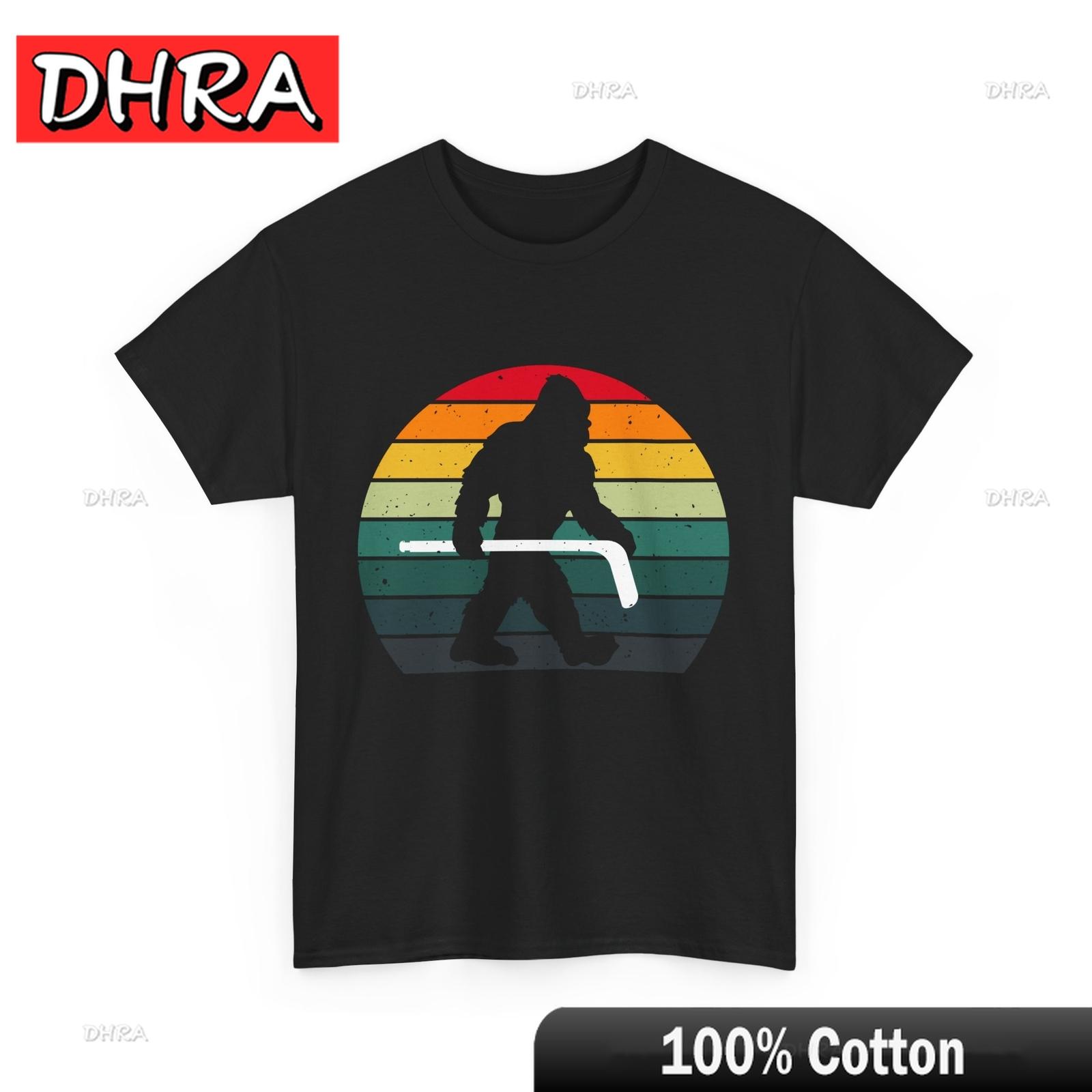 Hockey Cute Shirt Sasquatch Ice Hockey Lovers Hockey Fans Women Unisex Shirt Tshirts Simple Funny Retro Tee Cotton Holiday Style S