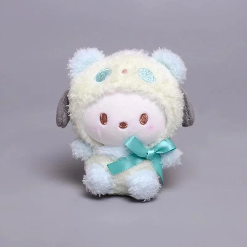 #Kawaii Sanrio Keychain Plush Anime Kuromi Doll Keyring Hello Kitty Plushie Cinnamoroll KeyChains Bag Pendant Toy#