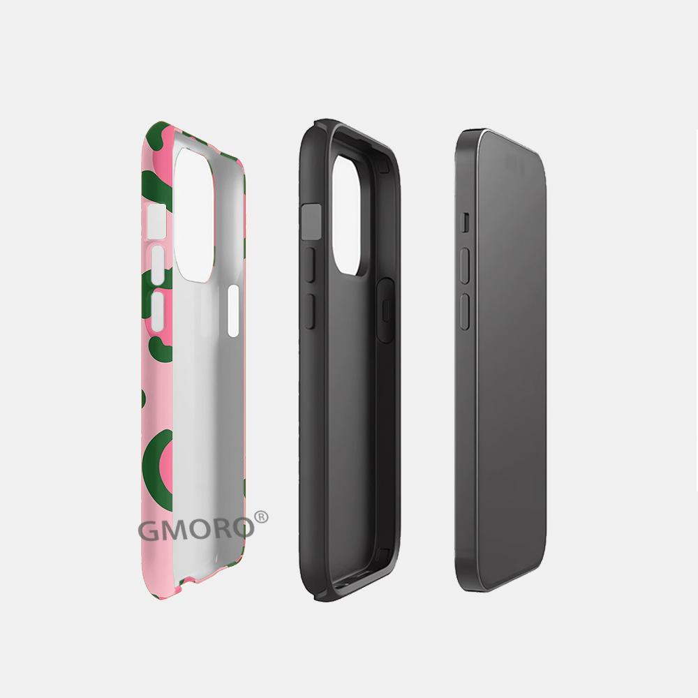Sweet and cool powder leopard print film two-in-one suitable for Apple 17/16pro mobile phone case iphone15pm all-inclusive anti-drop.