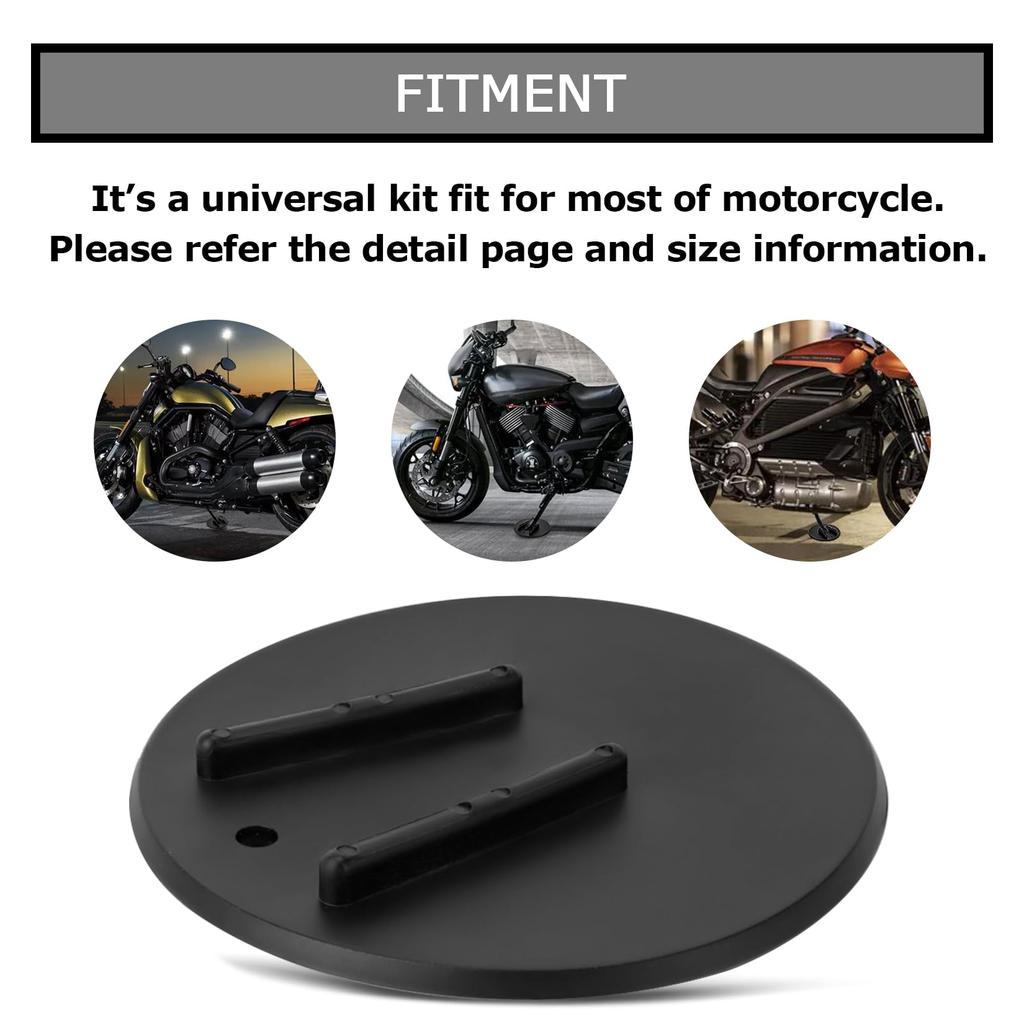 Motorcycle Side Stand Kickstand Plate Pad End Compatible Davidson