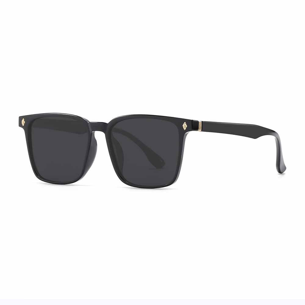 

Black Pc Frame Polarized Sunglasses With Tac Lenses For Driving And Leisure Activities Bright Black Gray