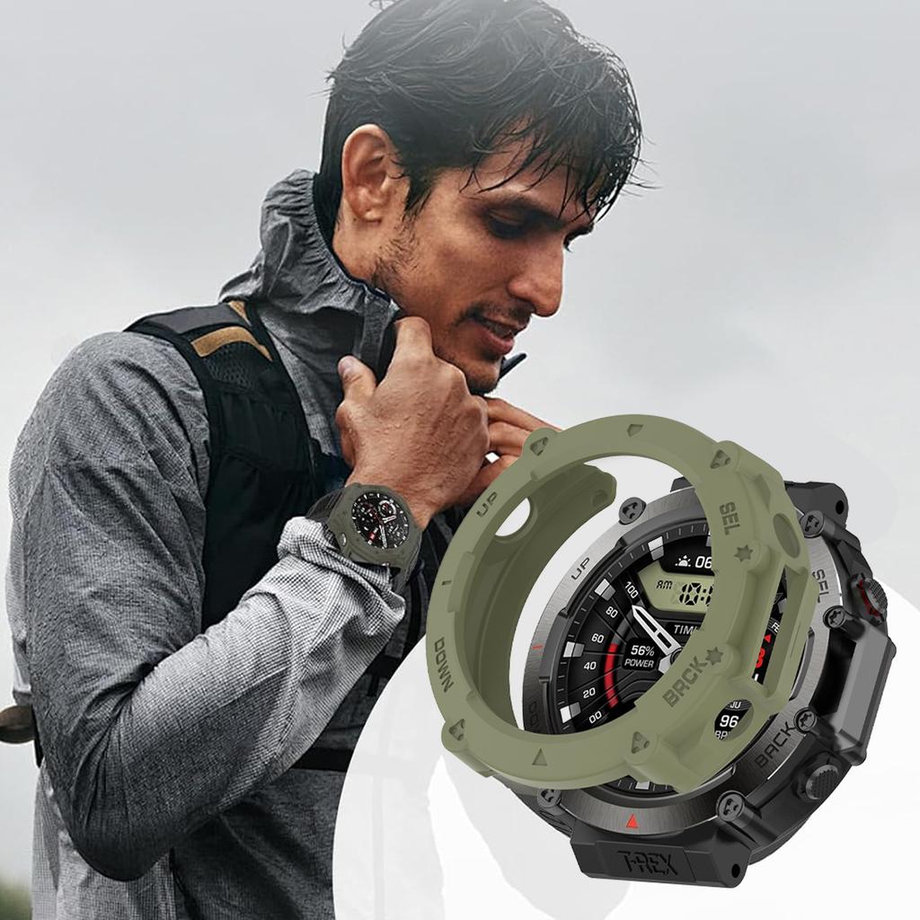 TPU Protective Case For Amazfit T-rex Ultra Smart Watch Strap Cover Soft Silicone Bumper Huami Ultra Protector Shell Accessoies