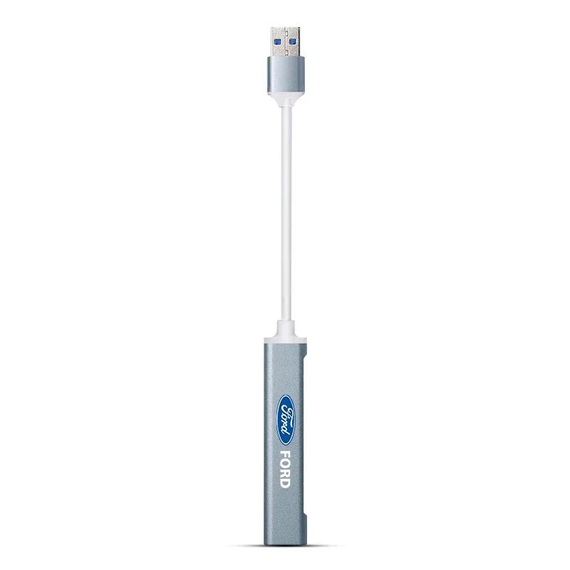 

Автомобильная наклейка 2025 Горячий новый USB-хаб Комбо 4 порта 2.0 3.0 Высокоскоростной Водонепроницаемый Мульти-разветвитель Комбо Все в одном для FORD FIESTA FOC