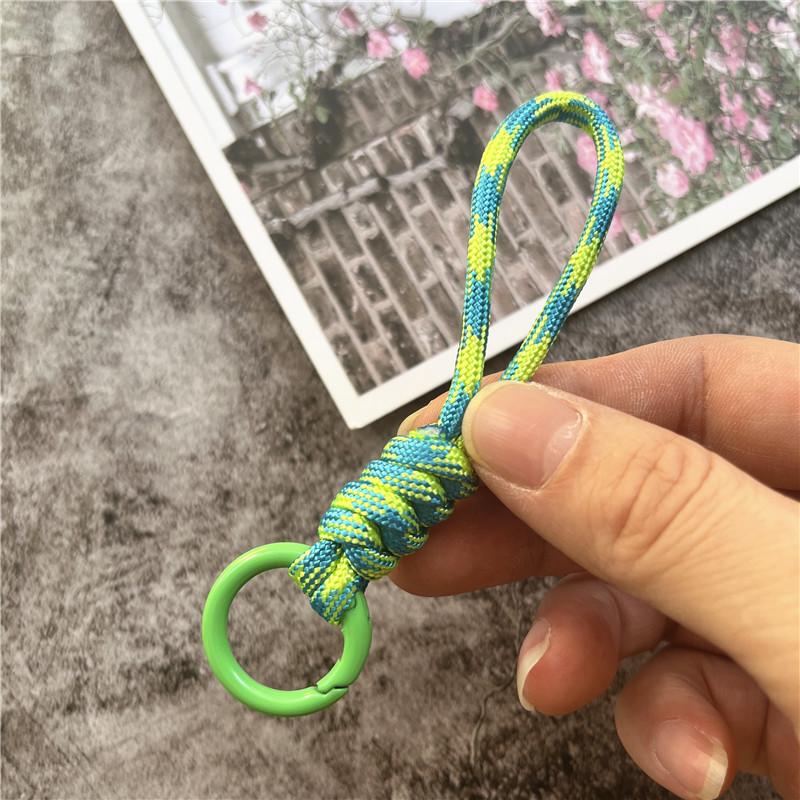 Key Ring Lanyard Matching Color Cellular Pendant Braided Cord Rope Keychain Anti-lost Sling Key Landyard Premium Accessories