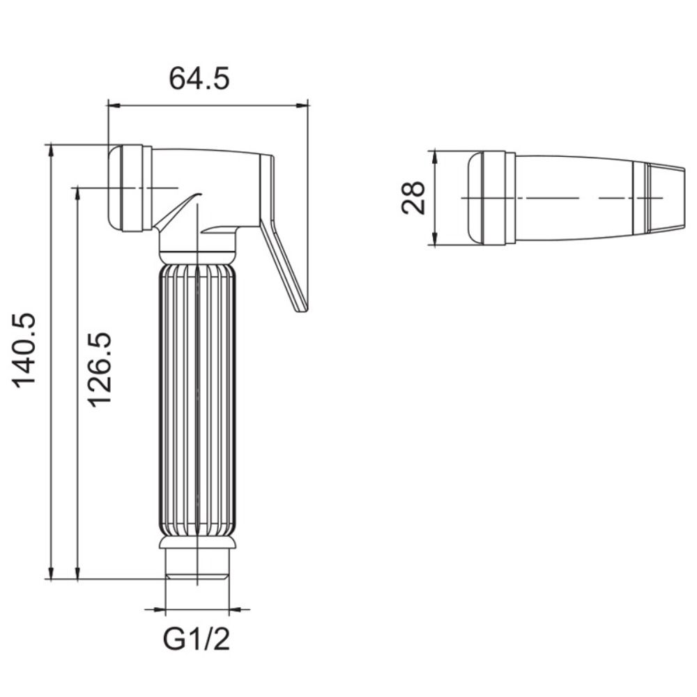 Brass Sprayer Bidet  Hand Held Cleaning Nozzle Sprinkler  Bathroom