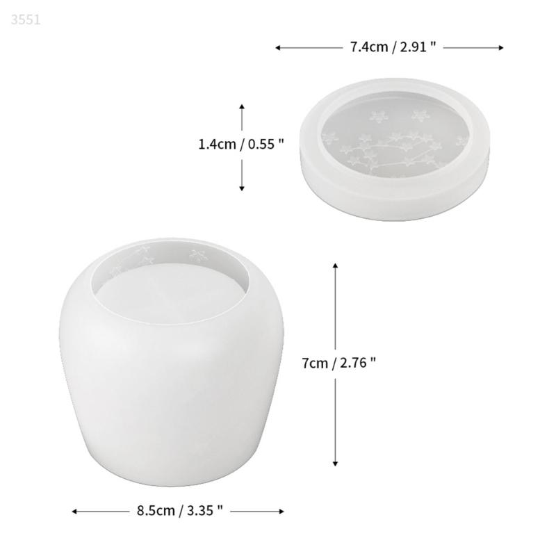 Schlangenfrucht Kerzenhalter Formen, Harzbehälter Formen mit Deckelformen zum Herstellen von Kerzengläsern, Schmuckkästchen, Teelichthaltern