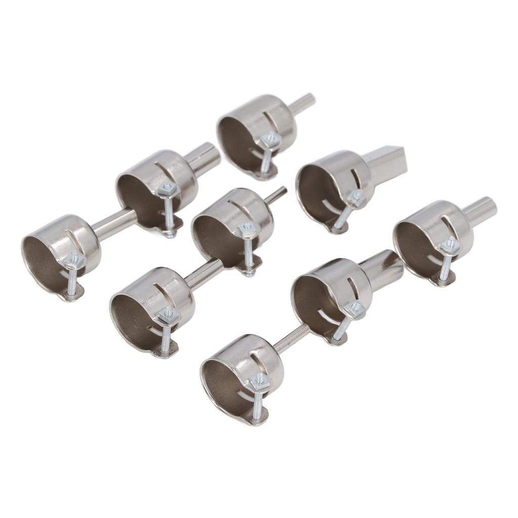 9PCS Set Heat Gun Nozzle Kit 3‑12mm Stainless Steel Hot  Soldering Heat Gun Nozzle
