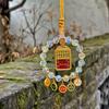 Pendentif de voiture Dieu de la richesse Lingyin Wulu de Hangzhou: Boulier Coloré pour Décoration de Véhicule Haut de Gamme, Symbolisant la Paix et la Fortune