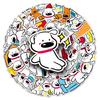 50 Cute Big-Nosed Puppy Cartoon Stickers for Suitcases and Phone Cases