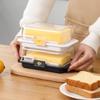 Butter and Cheese Portioning and Storage Box with Cutting Divider
