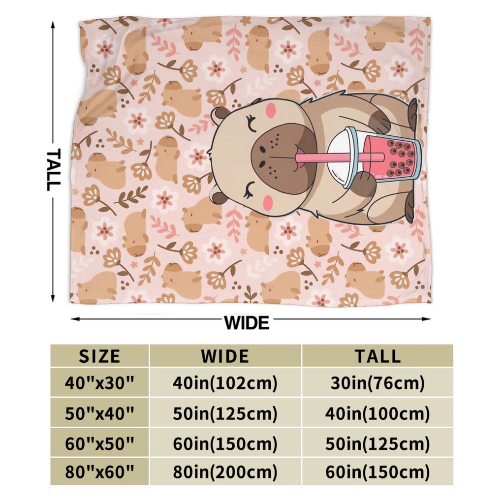 Capybara Blanket Quality Super Soft Throw Blanket Winter Travel Couch Chair Sofa Bed Funny Bedspread